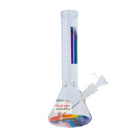 Red Eye Tek 12" Proud and Loud Rainbow Beaker Base Bong