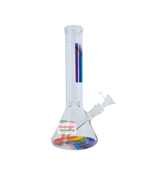 Red Eye Tek 12" Proud and Loud Rainbow Beaker Base Bong