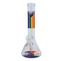 Red Eye Tek 12" Proud and Loud Rainbow Beaker Base Bong