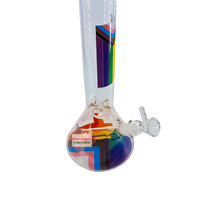 Red Eye Tek 12" Proud and Loud Rainbow Beaker Base Bong