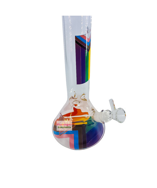 Red Eye Tek 12" Proud and Loud Rainbow Beaker Base Bong