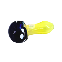 Red Eye Glass 3" Mini Mushroom Hand Pipe Blue