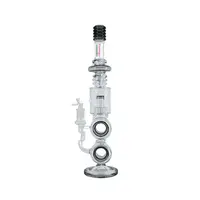 Infyniti 19" Barrel Splashguard Ribbed Grip Bong Smoke