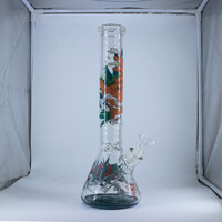 Red Eye Glass 15" 420 Eye Beaker Base Bong