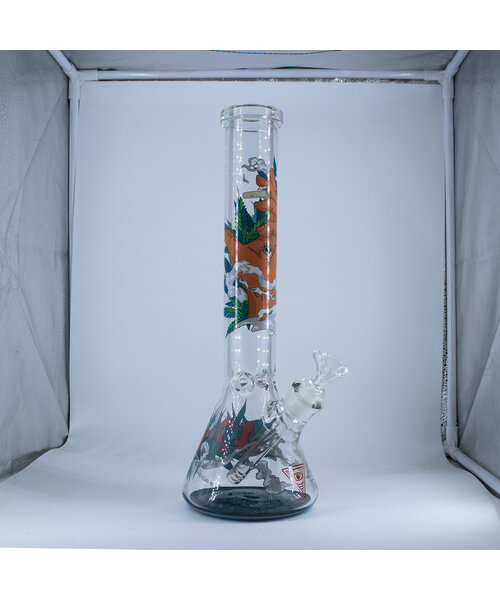 Red Eye Glass 15" 420 Eye Beaker Base Bong