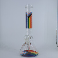 Red Eye Tek 12" Proud and Loud Rainbow Beaker Base Bong