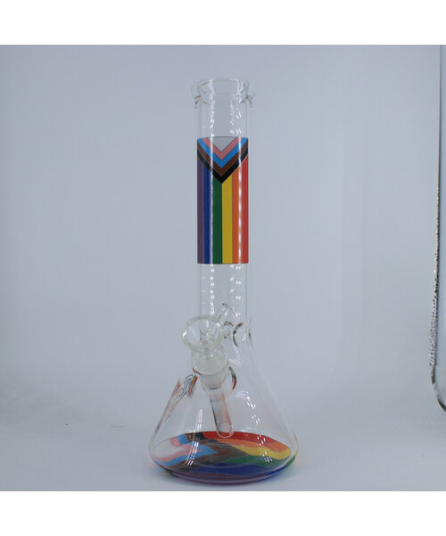 Red Eye Tek 12" Proud and Loud Rainbow Beaker Base Bong
