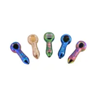 Geo-Neo 4" Electroplated Spoon Pipe