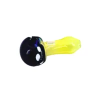 Red Eye Glass 3" Mini Mushroom Hand Pipe Blue