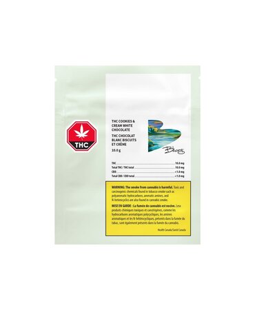 Bhang Bhang THC Cookies & Cream white chocolate 4x2.5MG Bhang Bhang THC Cookies & Cream white chocolate 4x2.5MG