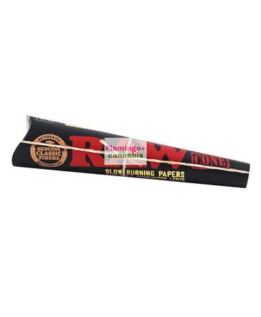 RAW RAW Black Classic Slow Burning Cones 1 1/4" [6 pack]
