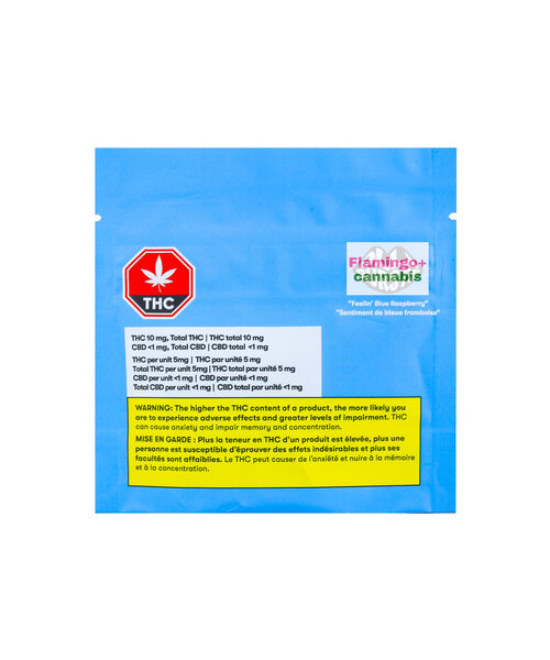 OLLI Burst Feelin Blue Raspberry Hybrid THC Gummies