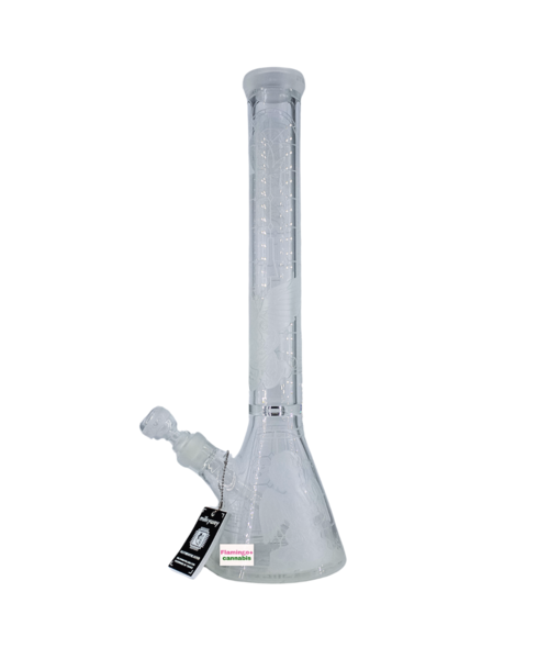 Milky Way Glass 18" Thugz Mansion Beaker Bong Clear