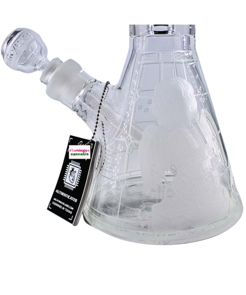 Milky Way Glass 18" Thugz Mansion Beaker Bong Clear