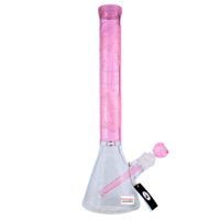 Milky Way Glass 18" Thugz Mansion Beaker Bong Pink