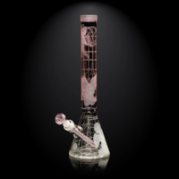 Milky Way Glass 18" Thugz Mansion Beaker Bong Pink