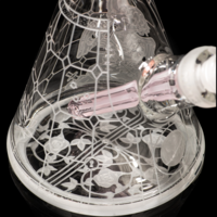 Milky Way Glass 18" Thugz Mansion Beaker Bong Pink