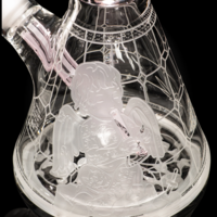 Milky Way Glass 18" Thugz Mansion Beaker Bong Pink