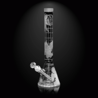 Milky Way Glass 18" Thugz Mansion Beaker Bong Clear