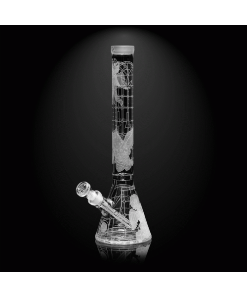 Milky Way Glass 18" Thugz Mansion Beaker Bong Clear