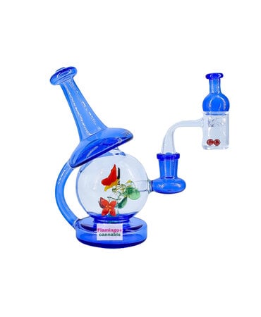 Red Eye Tek Red Eye Tek 6.5" Under the Kaleidoscope Concentrate Recycler Set Sapphire Blue Red Eye Tek Red Eye Tek 6.5" Under the Kaleidoscope Concentrate Recycler Set Sapphire Blue