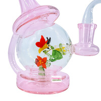 Red Eye Tek 6.5" Under the Kaleidoscope Concentrate Recycler Set Pink