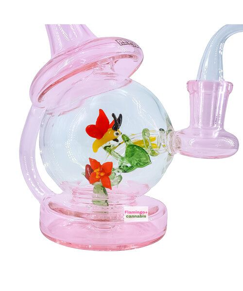 Red Eye Tek 6.5" Under the Kaleidoscope Concentrate Recycler Set Pink