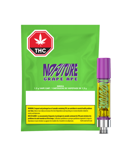 No Future Grape Ape  Indica  Cartridge 1.2G