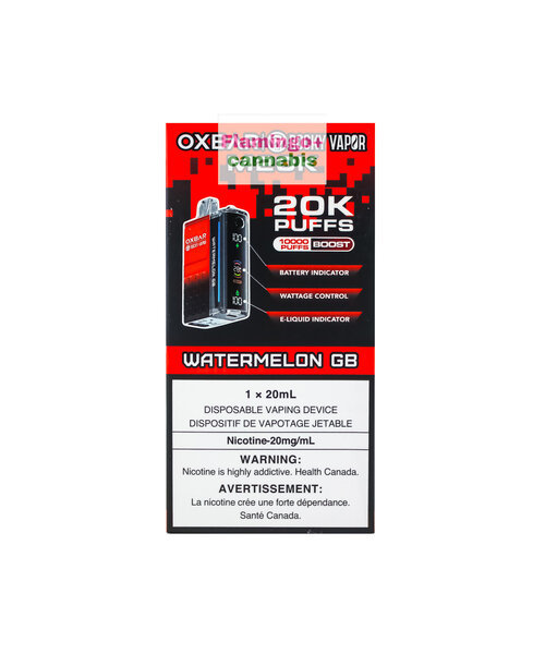 Oxbar M20k Puff Rechargeable Disposable Vape 20mg Watermelon GB