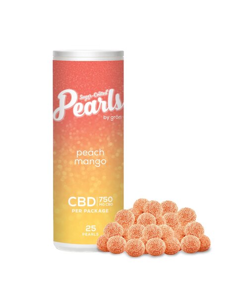 Pearls by Gron Peach Mango CBD Gummies X25