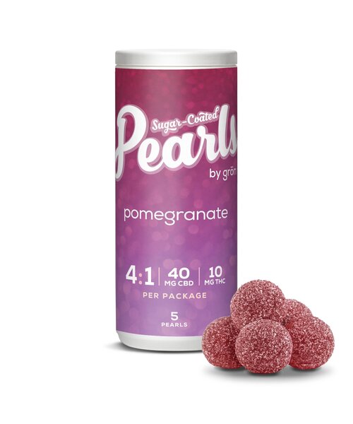 Pearls By Gron Pomegranate 1:4 CBD Gummies 5X2.5MG
