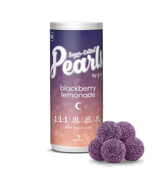 Pearls By Gron Blackberry Lemonade 1:1:1 Indica Gummies X5