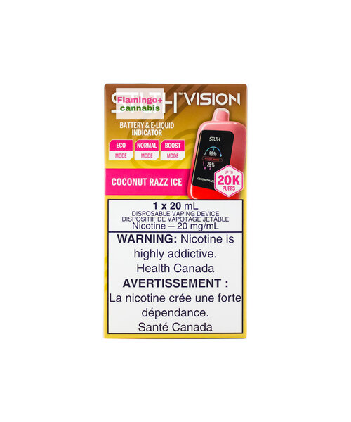 STLTH Vision 20k Puff Rechargeable Disposable Coconut Razz Ice