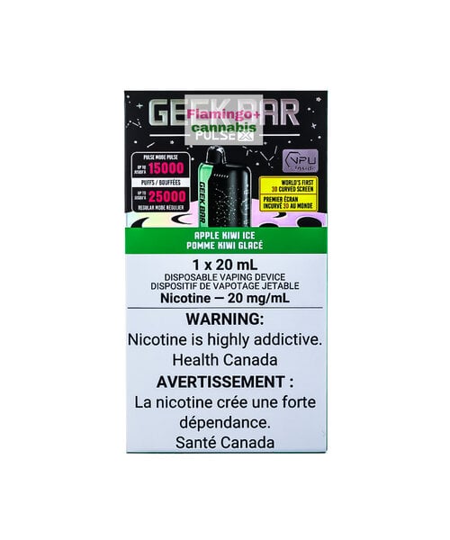 Geek Bar Pulse X 25k Puff Rechargeable Disposable 20mg Apple Kiwi Ice