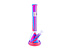 Lit Lit Silicone 14" Glass Chamber Beaker Bong Pink/Blue