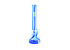 Lit Lit Silicone 14" Glass Chamber Beaker Bong Blue/White