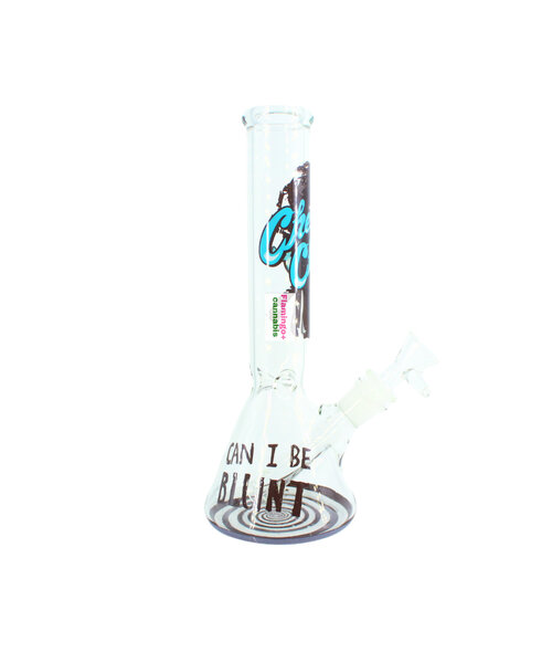 Cheech & Chong Glass 10" Can I Be Blunt Beaker Bong