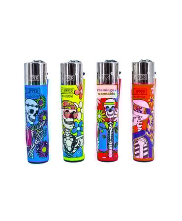 Clipper Clipper Refillable Lighter Hippie Design