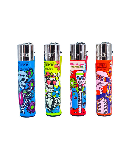 Clipper Refillable Lighter Hippie Design