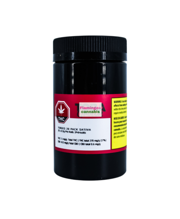 TOBA Grown Toba Grown Tobies Sativa Pre-Rolls 20X0.5G