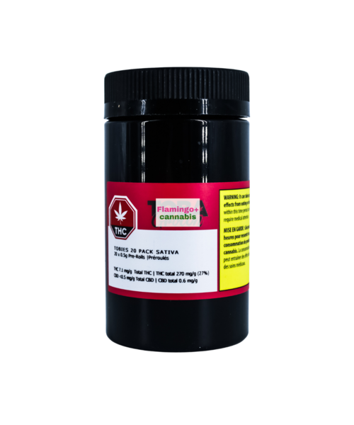 Toba Grown Tobies Sativa Pre-Rolls 20X0.5G