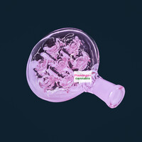 Tau Glass Swiss Swirl Ash Catcher