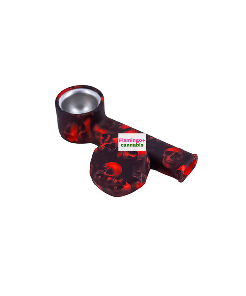 Silicone Pipe W/Metal Screen