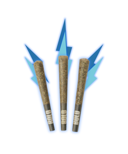 Bold Glazed Electric Blue Diamond Infused Indica Pre-Rolls 5X0.4G