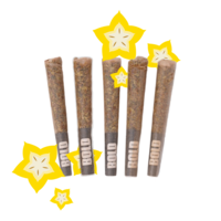 Bold Glazed Starfruit Burst Diamond Infused Hybrid Pre-Rolls 5x0.4G