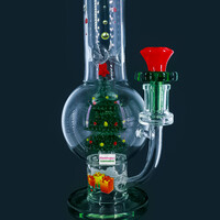 Christmas Cheer 11.75" Frosty Forest Bubble Beaker