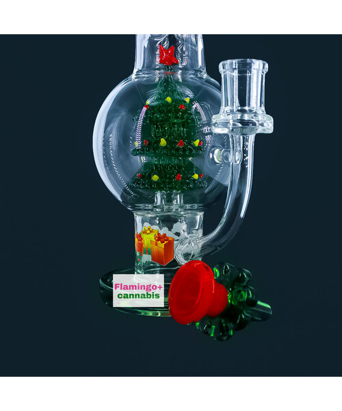 Christmas Cheer 11.75" Frosty Forest Bubble Beaker