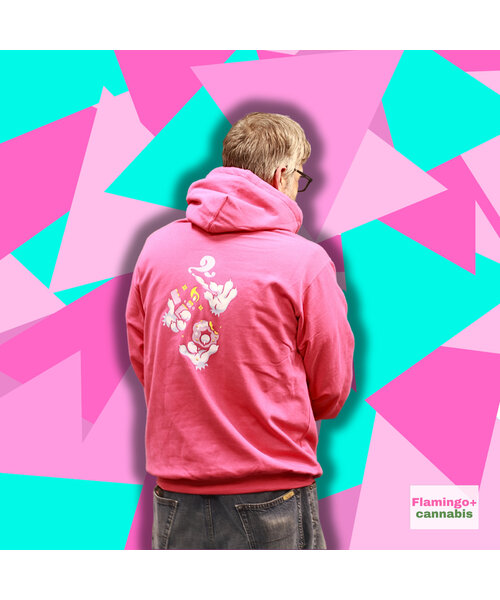 NEW 2024 Flamingo+ Hoodie  "Stoner Paws"