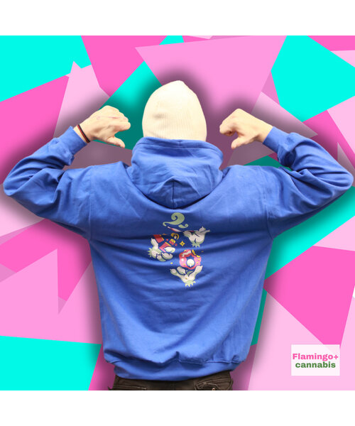 NEW 2024 Flamingo+ Hoodie  "Stoner Paws"