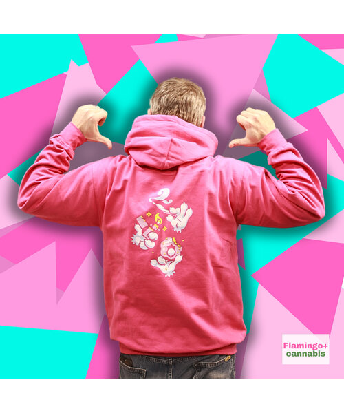 NEW 2024 Flamingo+ Hoodie  "Stoner Paws"